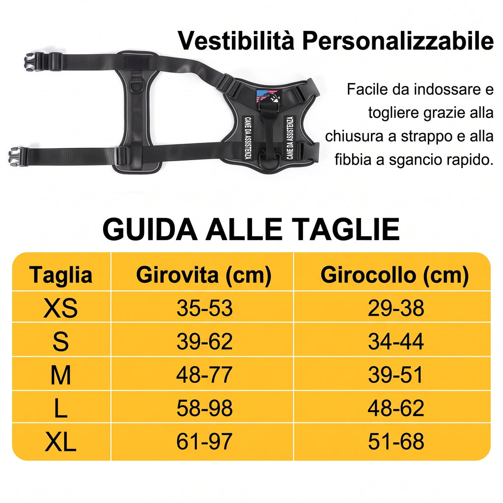 Pettorina Tattica Antistrappo per Cani – Maniglia di Sicurezza
